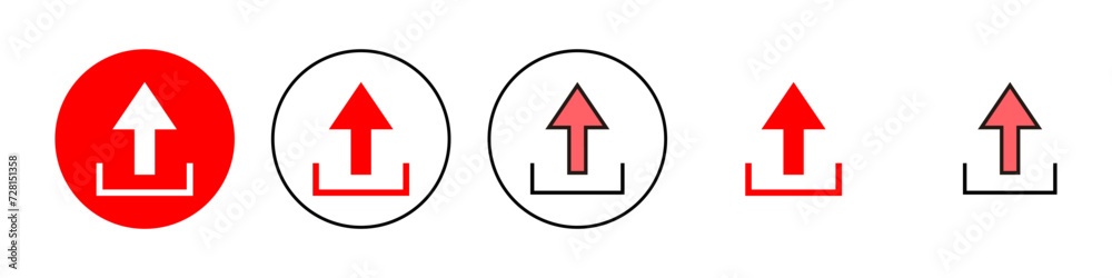 Upload icon set illustration. load data sign and symbol Upload icon set illustration. load data sign and symbol