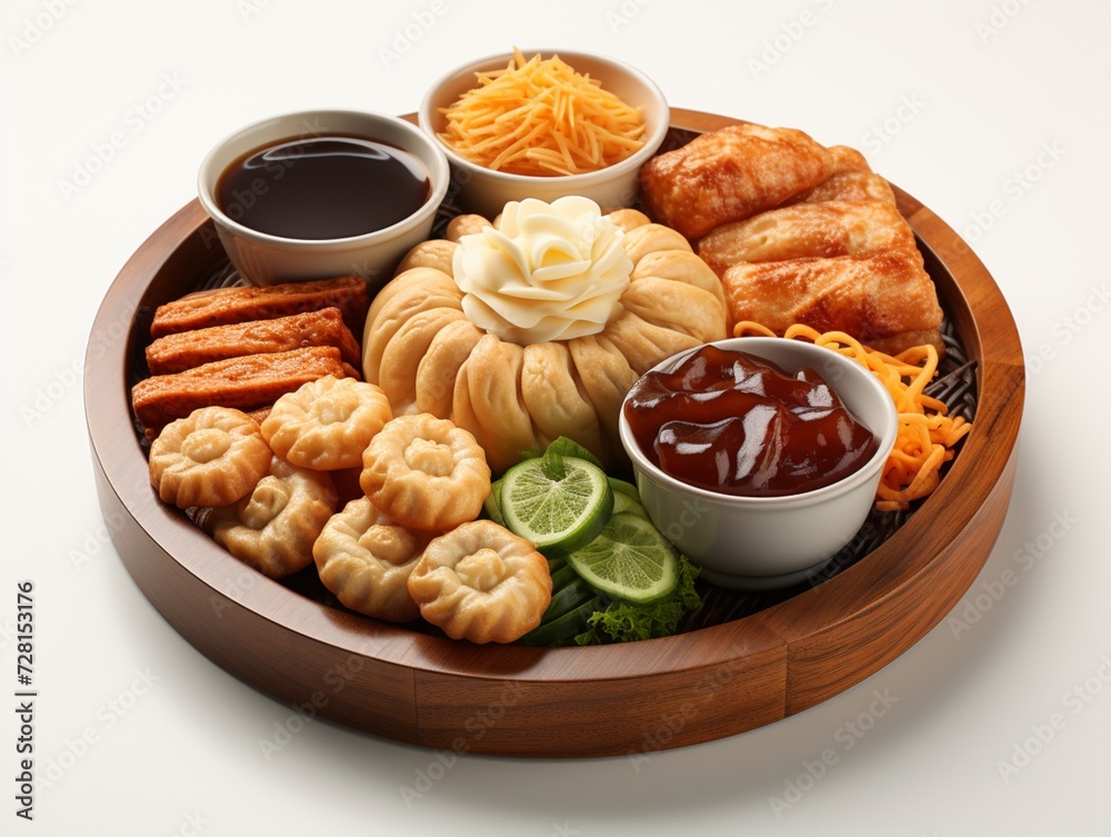 Japanese steam food dim sum seafood healthy with wooden pan Japanese steam food dim sum seafood healthy with wooden pan