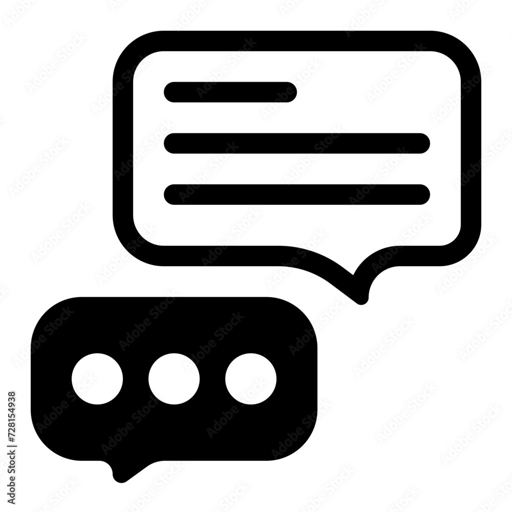Chatting Vector Icon Illustration in Mix Style, Suitable for Web & Apps, Presentation, or Social Media Chatting Vector Icon Illustration in Mix Style, Suitable for Web & Apps, Presentation, or Social Media