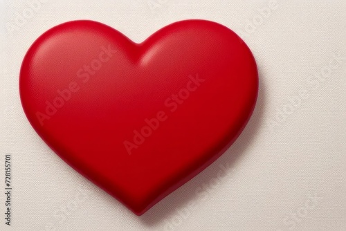 Red heart icons 3d illustration