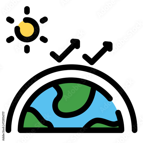 greenhouse effect icon 