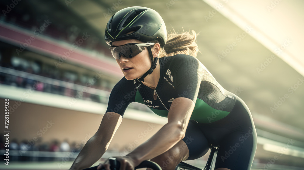 Surfer Riding a Wave - Action and Adventure in a Light Green and Black Wetsuit
