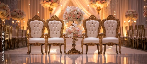 Exquisite Mr and Mrs Chairs Steal the Spotlight at a Glamorous Wedding Affair with Mr and Mrs Chairs Flawlessly Enhancing the Wondrous Wedding Ambiance