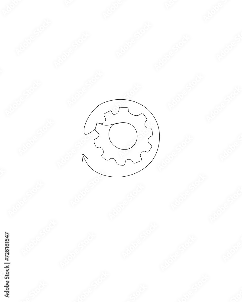 Settings icon. customize sign illustration. mechanical symbol. logo settings line art Settings icon. customize sign illustration. mechanical symbol. logo settings line art