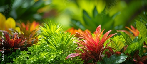 Ixor Coccine Plant in a Vibrant Garden - Explore the Ixor Coccine Commotion of Beautiful Garden Plants