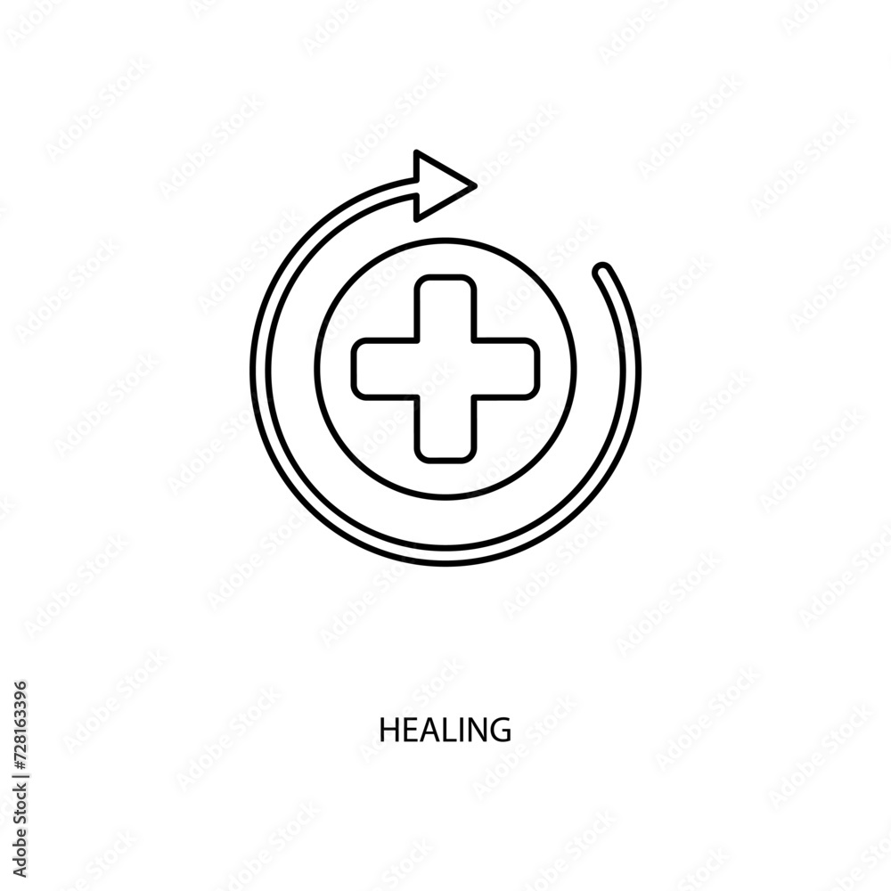 healing Icon Vector Design Template. Editable Stroke. healing Icon Vector Design Template. Editable Stroke.