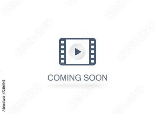 video coming soon image vector illustration