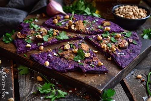 Nutty Purple Sweet Potato Flatbread