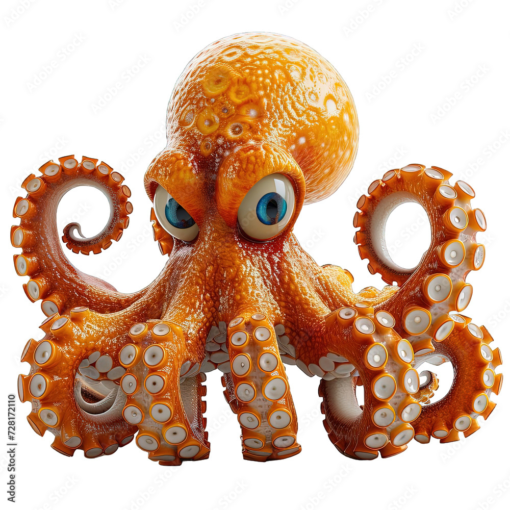 Obraz premium Octopus Cartoon