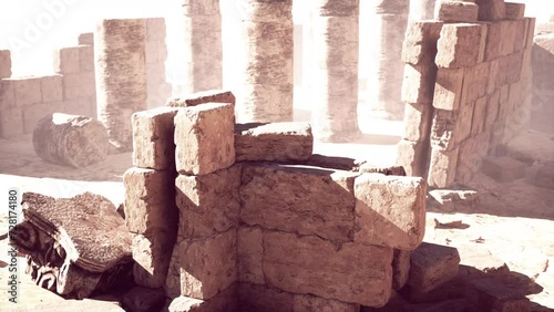 Ruines of Amun temple in Soleb photo