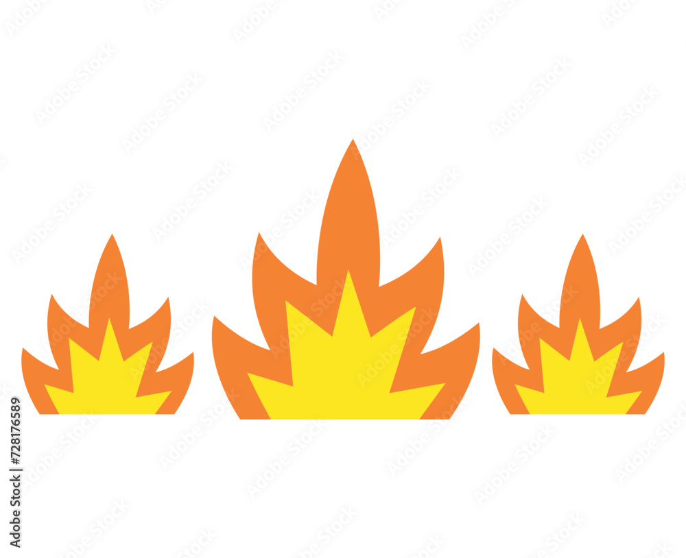 flame icon with burning red flame icon with burning red