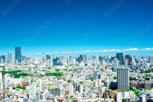 青空広がる東京都心の風景　2023
 photo