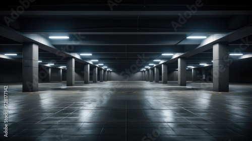 Parking for cars built underground.