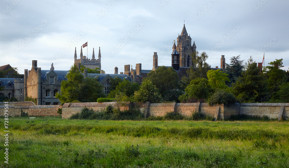 The cityscape of Cambridge. Cambridgeshire. United Kingdom