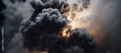 fire smoke bomb explosion, gas, burn 38