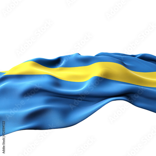 Sweden Flag PNG Cutout, Generative AI