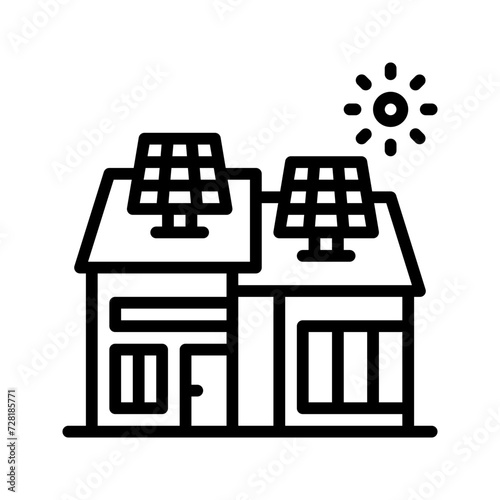 Energy icon set style collection in line, solid, flat, flat line style on white background