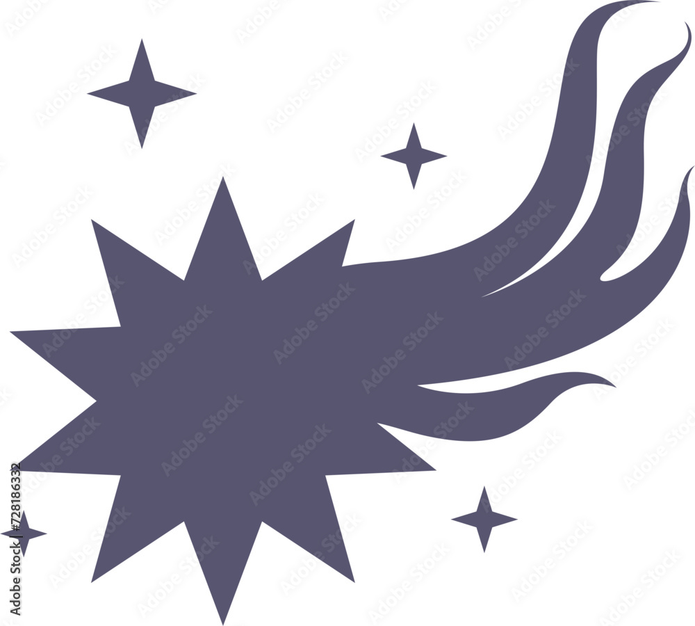 Obraz premium Cosmic Sparkling Vintage Element