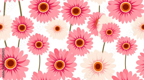small Gerbera Daisy, pattern banner wallpaper