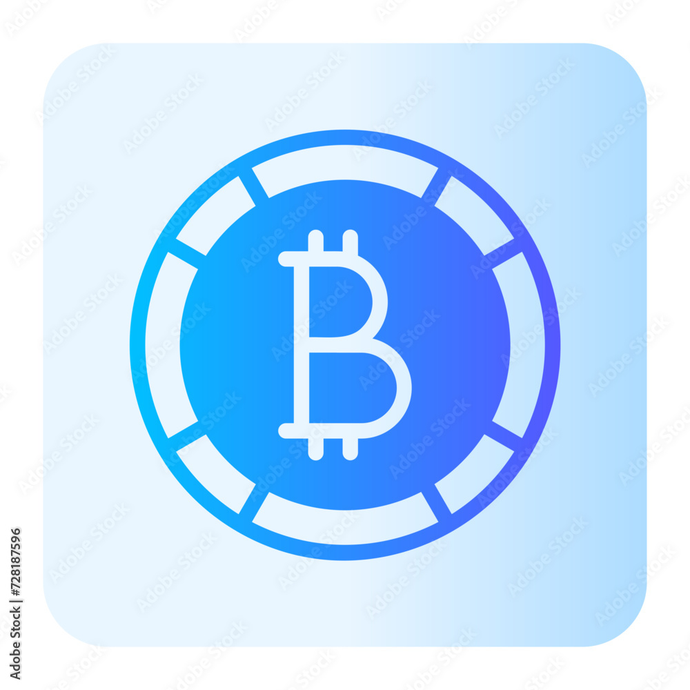 bitcoin gradient icon bitcoin gradient icon