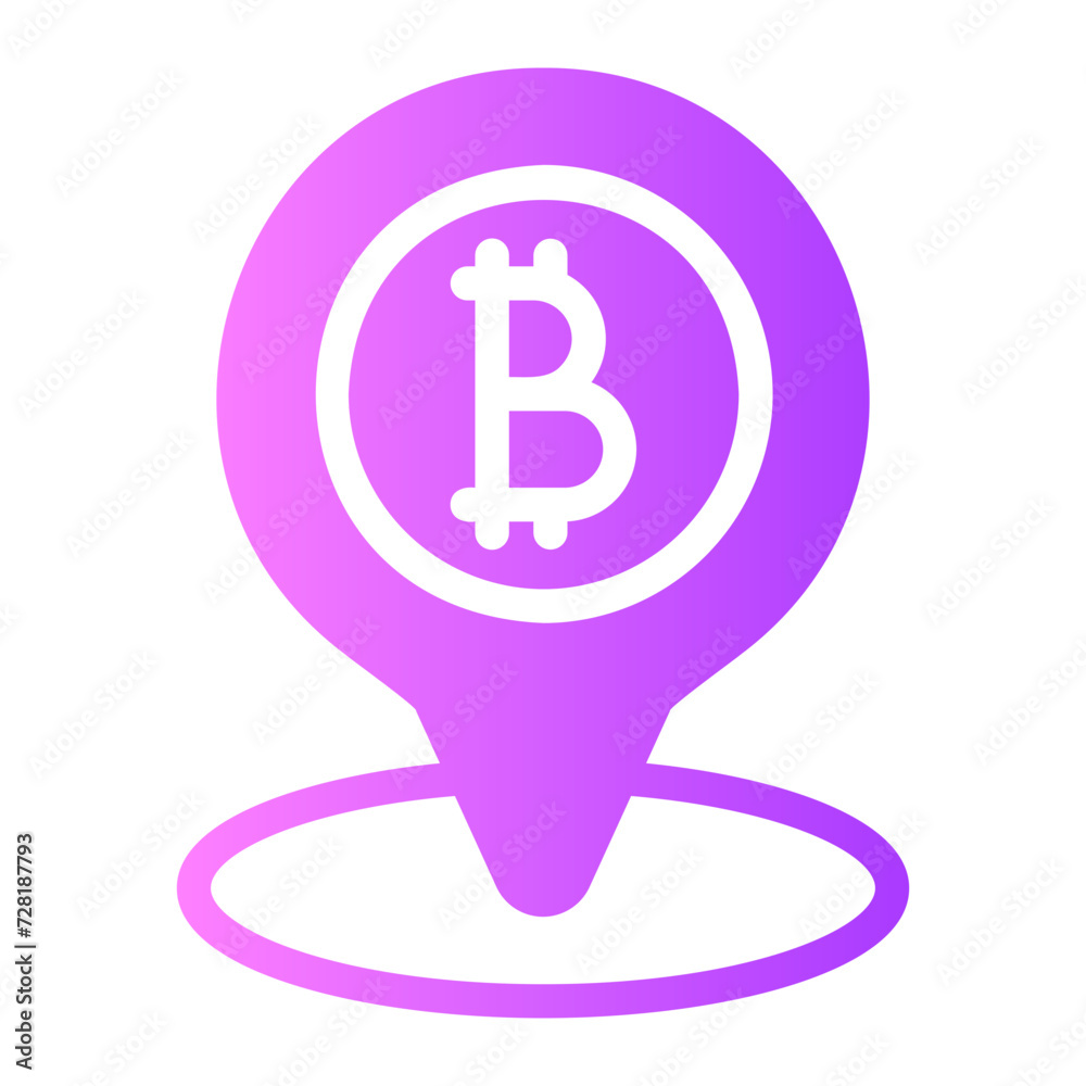 bitcoin gradient icon bitcoin gradient icon