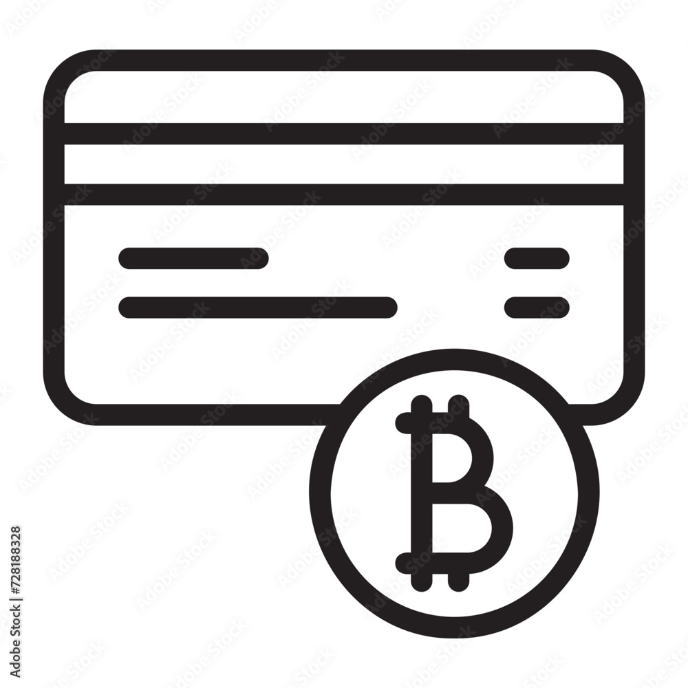credit card line icon credit card line icon