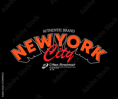 Aesthetic illustration of new york city Streetwear t shirt design, vector graphic, typographic poster or tshirts street wear and Urban style