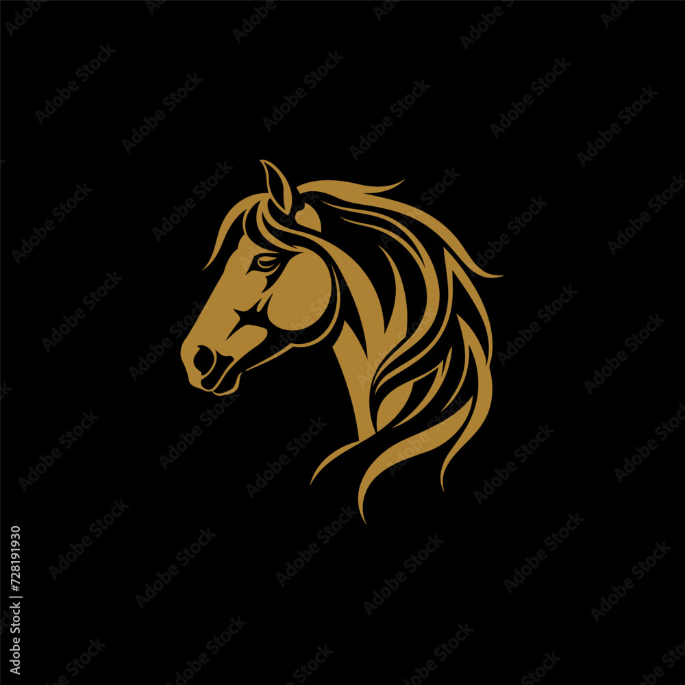 Horse logo design vector template