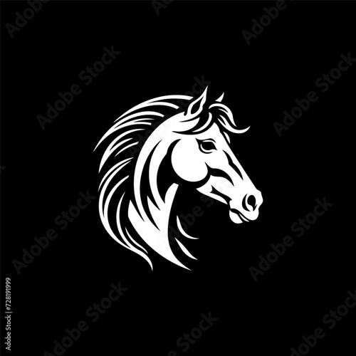 Horse logo design vector template © Lesuna