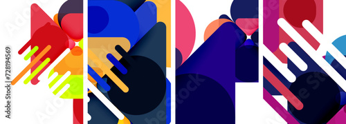 Geometric elements abstract backgrounds for wallpaper, business card, cover, poster, banner, brochure, header, website