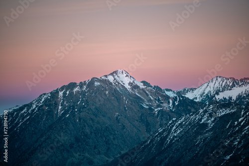 Mountains in the Pyrenees from the Grandvalira ski resort in Andorra © martinscphoto