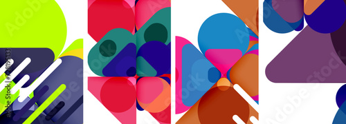 Geometric elements abstract backgrounds for wallpaper, business card, cover, poster, banner, brochure, header, website