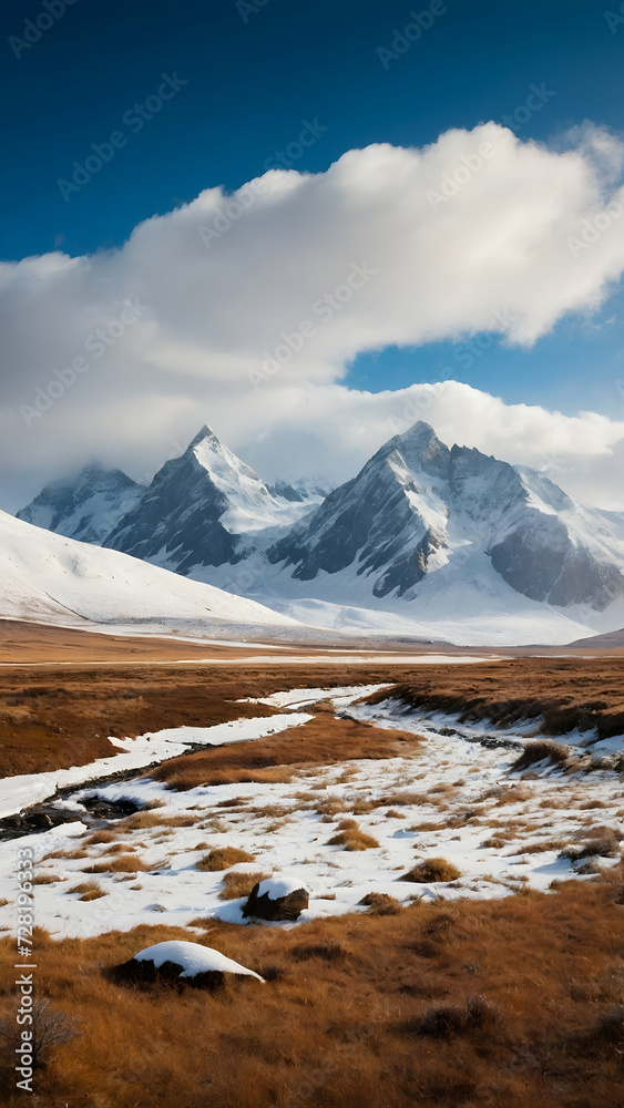 Snow-Capped Peaks of a Remote Wilderness