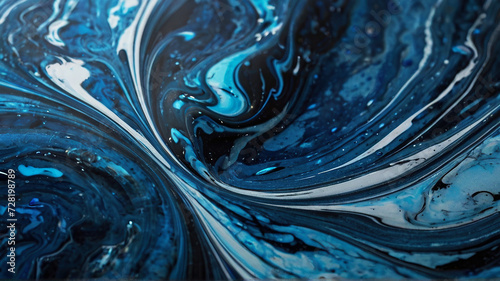 Blue marble abstract acrylic background