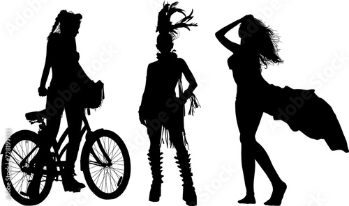 vector, animal, ilustración, silueta, arte, alas, poses, burningman