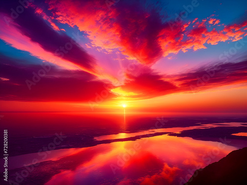 sunset over the sea © Rewat