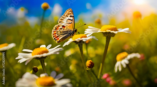 butterfly on a flower © Omid studio