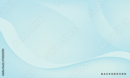 Flowing Blue Wave Design with Smooth Lines and Soft Motion, Ideal for Technology Backgrounds, Illustrations, and Business Presentations