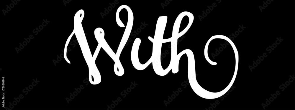 with font. Typography decorative elegant  lettering for logo. vector illustration. stock image.
