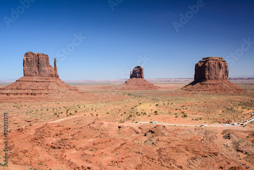 Rock formations at Monument Valley  USA