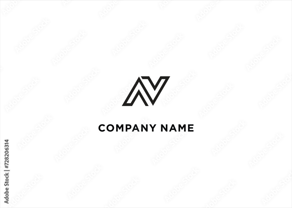 N alphabet letter logo icon in black and white N alphabet letter logo icon in black and white