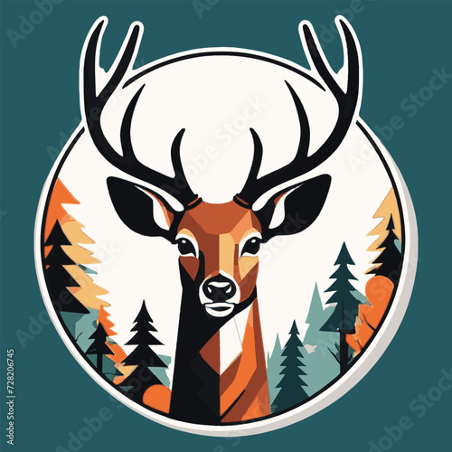 vector of wild deer