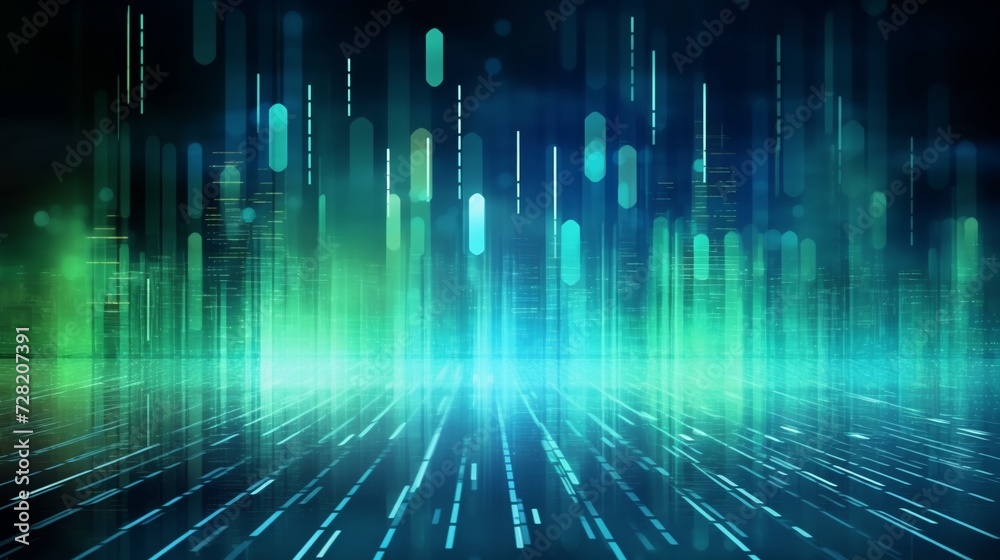 Abstract blue technology background with binary code illustration. Abstract blue technology background with binary code illustration.
