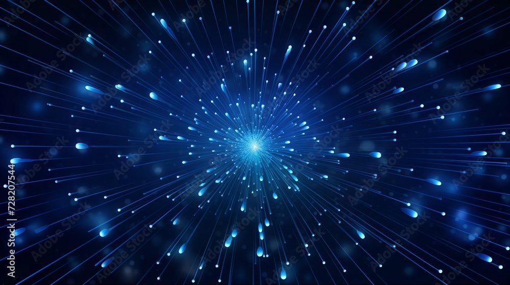 Abstract blue technology background with lights and rays. Abstract blue technology background with lights and rays.