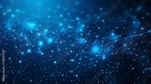 Abstract digital background with connecting dots and lines. Network connection structure.