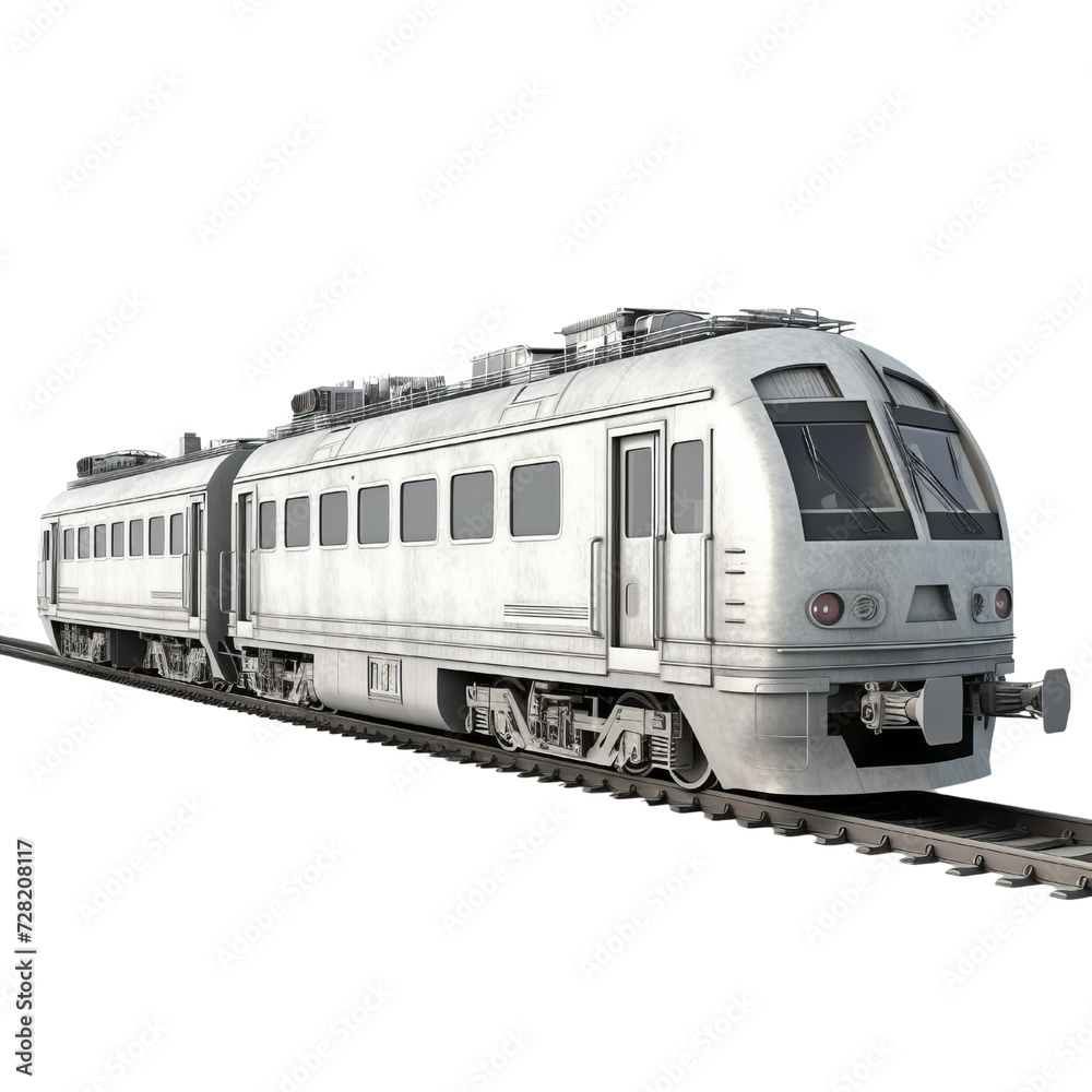 Tram PNG Cutout, Generative AI Tram PNG Cutout, Generative AI