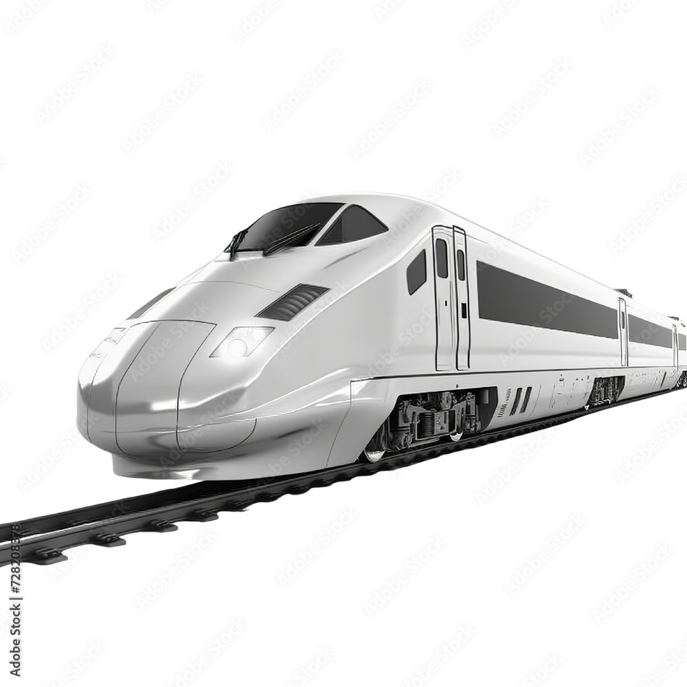Fototapeta premium Bullet Train PNG Cutout, Generative AI