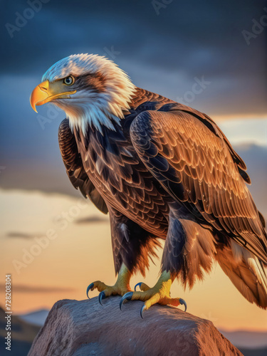 Close-up photo of an eagle