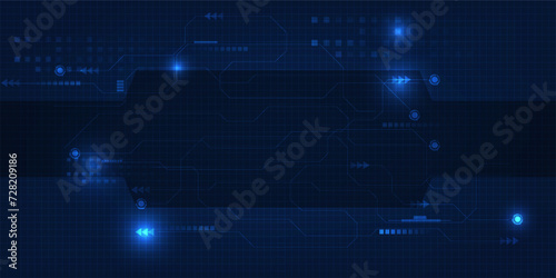 Vector illustrations of futuristic digital communication and technology with digital element and grid line circuit network for advertising and game artwork.Future tech design concepts.