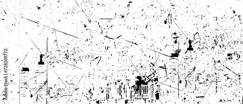 Abstract vector noise. Small particles of debris and dust. Distressed uneven background. Grunge with fine grains isolated on white background. Vector illustration.